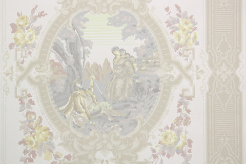 1940s Scenic Vintage Wallpaper