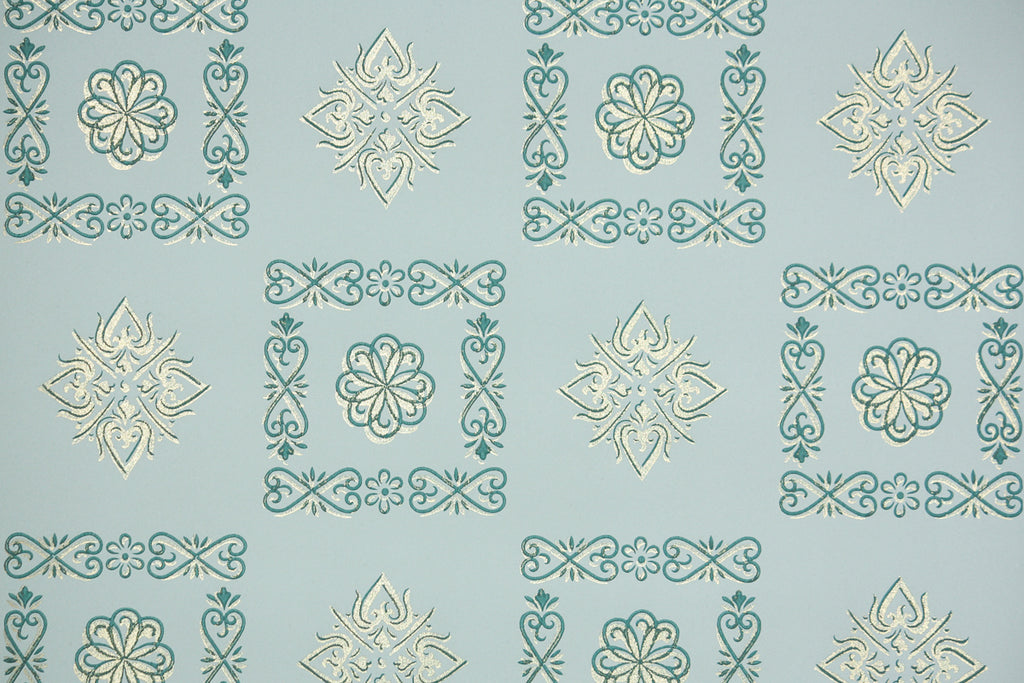 1950s Geometric Vintage Wallpaper