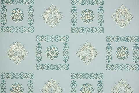 1950s Geometric Vintage Wallpaper