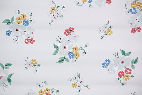 1930s Floral Vintage Wallpaper