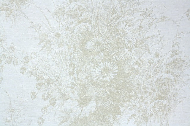 1980s Floral Vintage Wallpaper