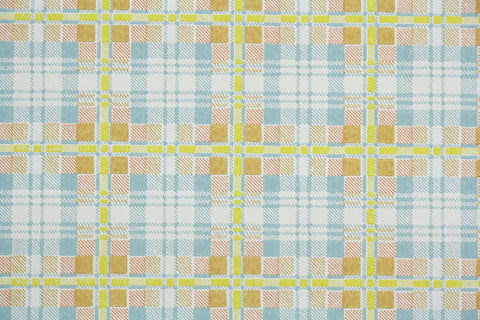 1960s Plaid Vintage Wallpaper