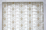1970s Floral Stripe Vintage Wallpaper