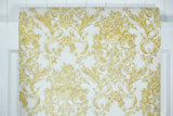 1970s Floral Damask Vintage Wallpaper