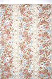 1970s Floral Vinyl Vintage Wallpaper