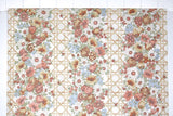 1970s Floral Vinyl Vintage Wallpaper