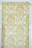 1970s Floral Damask Vintage Wallpaper