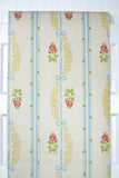 1970s Floral Stripe Vintage Wallpaper