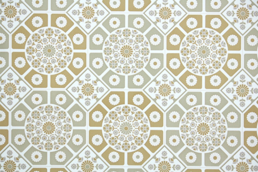 1970s Geometric Vintage Wallpaper