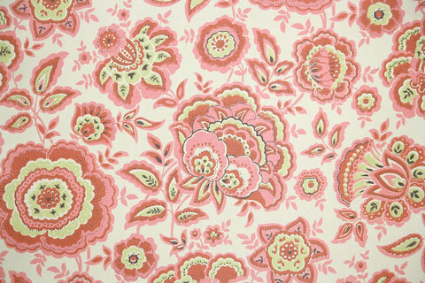 1960s Floral Vintage Wallpaper