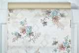 1960s Floral Vintage Wallpaper