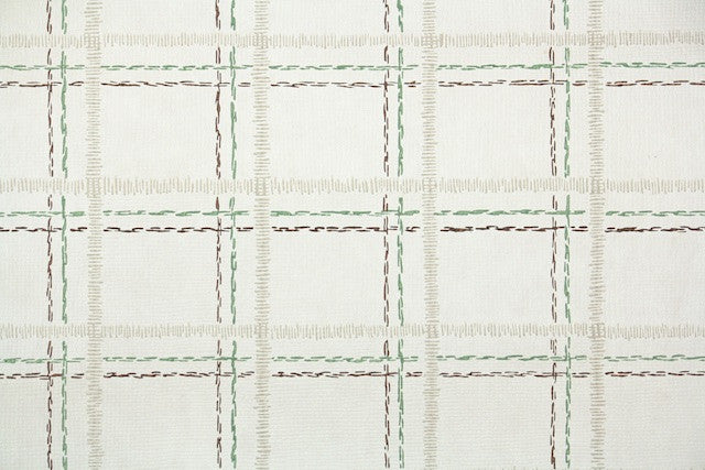 1950s Plaid Vintage Wallpaper