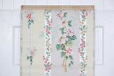 1950s Floral Stripe Vintage Wallpaper
