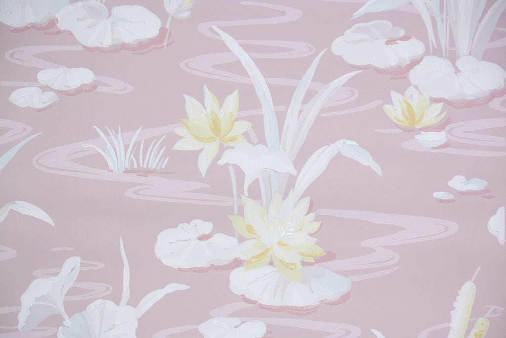 1940s Bathroom Vintage Wallpaper