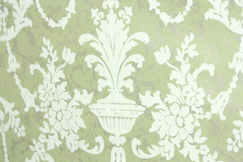 1970s Vintage Flock Wallpaper