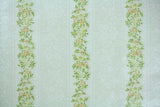 1970s Floral Stripe Vintage Wallpaper