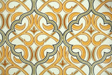 1970s Geometric Damask Vintage Wallpaper