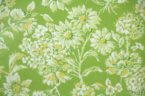 1970s Floral Vintage Wallpaper