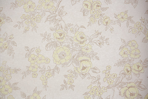 1960s Floral Vintage Wallpaper