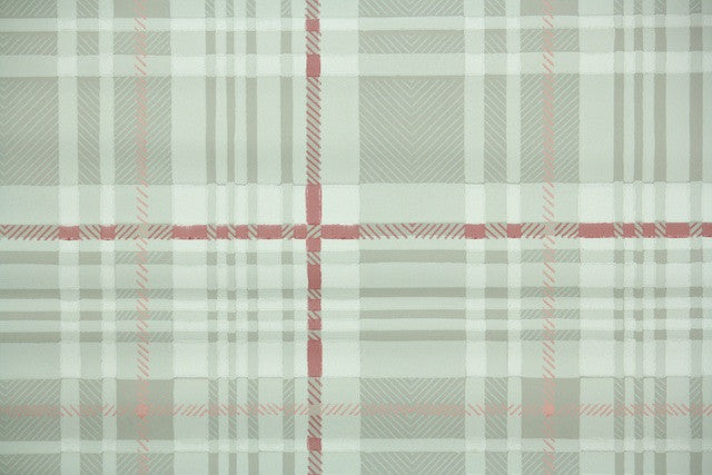 1940s Plaid Vintage Wallpaper