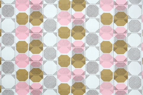 1970s Geometric Vinyl Vintage Wallpaper