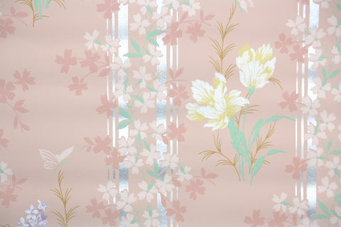 1940s Floral Vintage Wallpaper