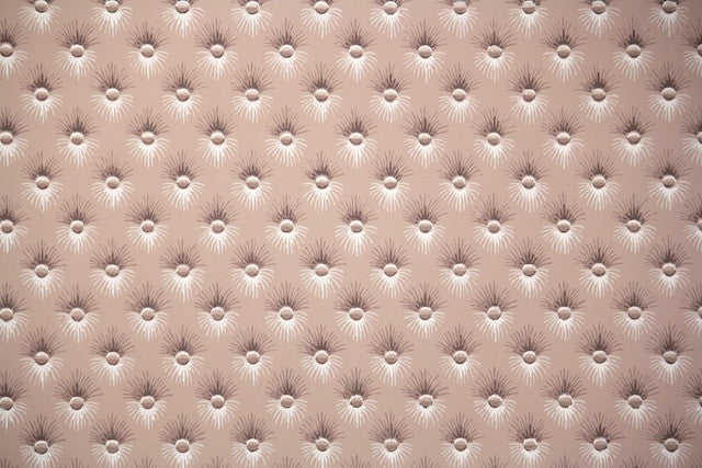 1950s Faux Button Tufted Vintage Wallpaper