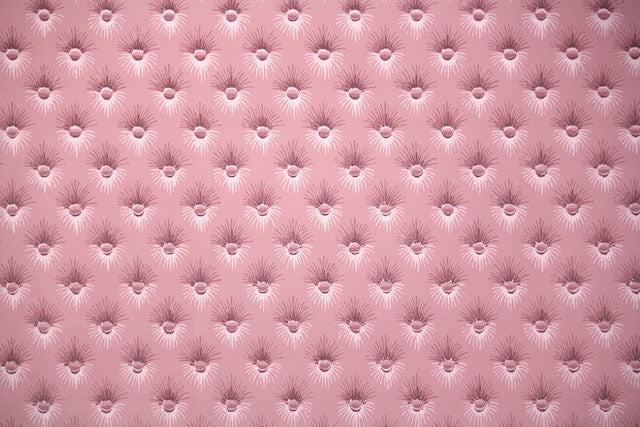 1950s Faux Button Tufted Vintage Wallpaper