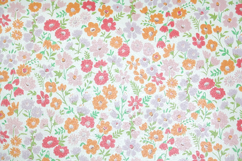 1970s Floral Vintage Wallpaper