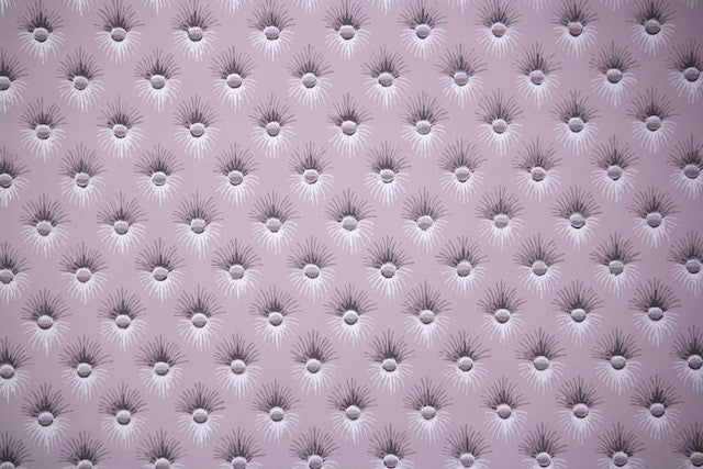 1950s Faux Button Tufted Vintage Wallpaper