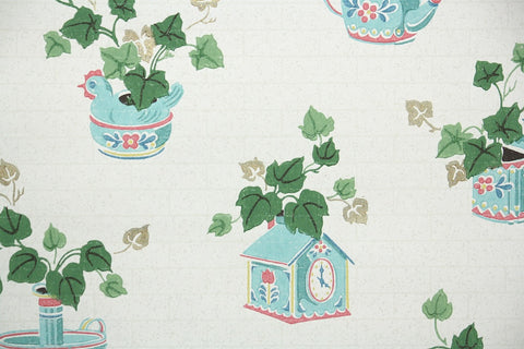 1950s Kitchen Vintage Wallpaper
