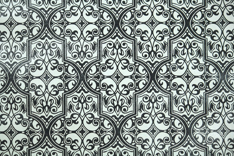 1970s Geometric Damask Vintage Wallpaper
