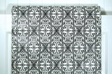 1970s Geometric Damask Vintage Wallpaper