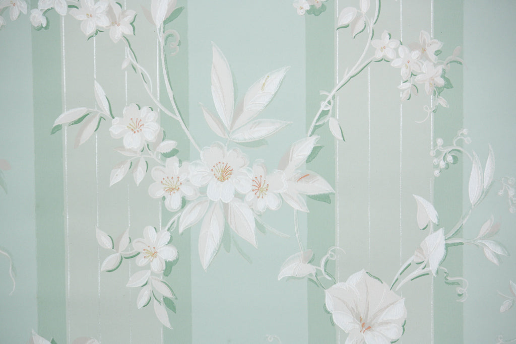 1940s Floral Vintage Wallpaper