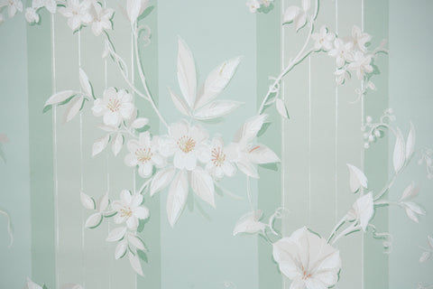 1940s Floral Vintage Wallpaper