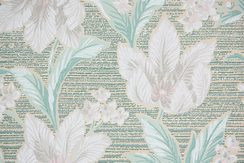 1940s Floral Vintage Wallpaper