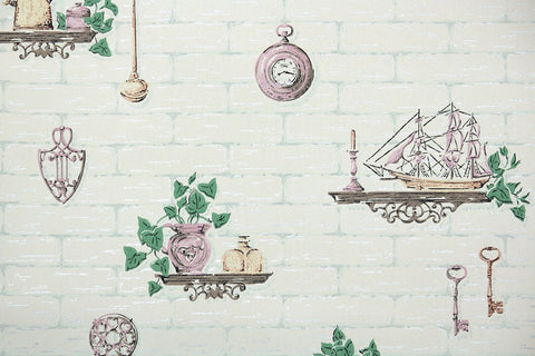 1950s Kitchen Vintage Wallpaper
