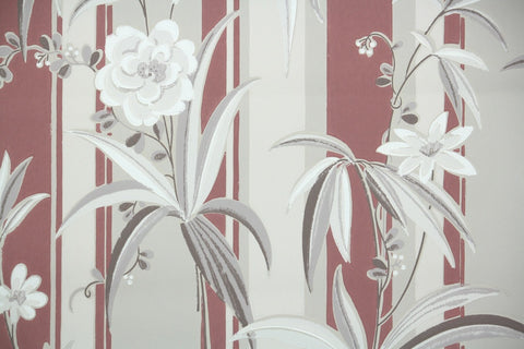 1940s Floral Vintage Wallpaper