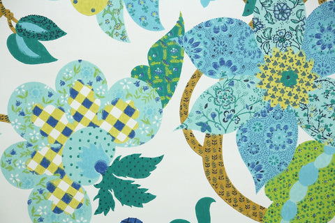 1970s Floral Vintage Wallpaper