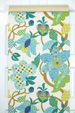 1970s Floral Vintage Wallpaper
