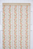 1960s Floral Stripe Vintage Wallpaper