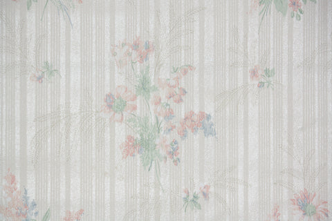1950s Floral Vintage Wallpaper