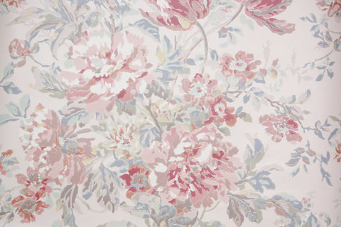 1980s Floral Vintage Wallpaper