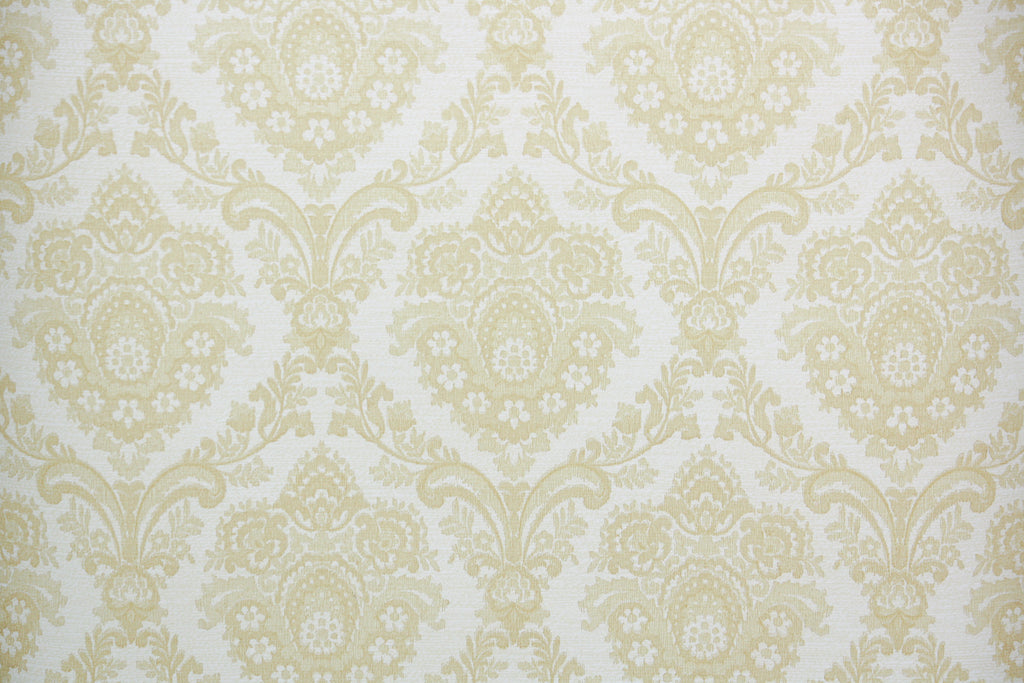 1970s Damask Vintage Wallpaper
