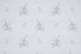 1980s Vinyl Floral Vintage Wallpaper