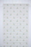 1980s Vinyl Floral Vintage Wallpaper