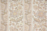 1970s Floral Stripe Vintage Wallpaper