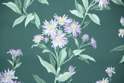 1950s Floral Vintage Wallpaper