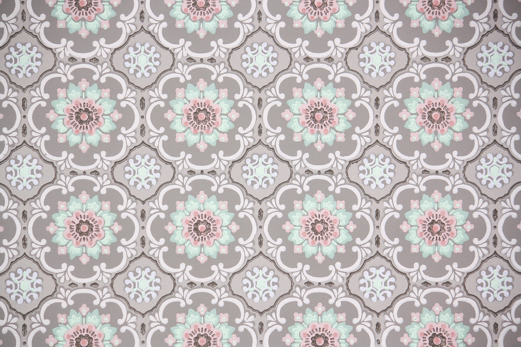 1950s Geometric Vintage Wallpaper