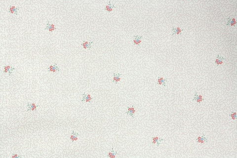 1980s Floral Vintage Wallpaper